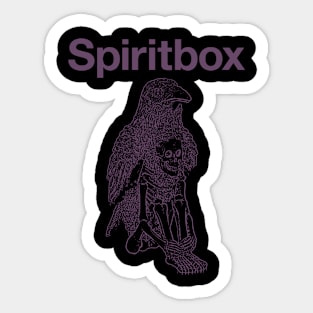 spiritbox bird skeleton Sticker